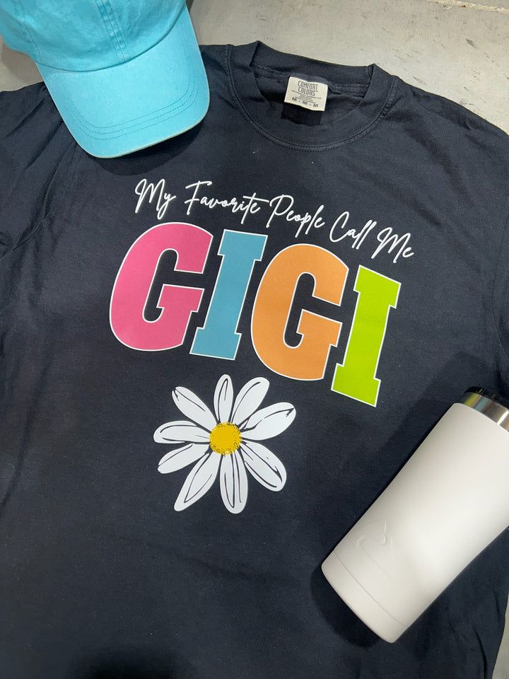 DTF TRANSFER ONLY -My Favorite People Call Me GIGI Varsity Letters