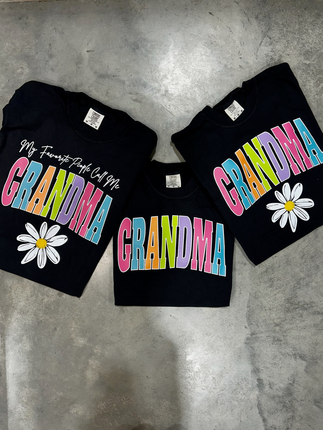 DTF TRANSFER ONLY  -My Favorite People Call Me GRANDMA Varsity Letters