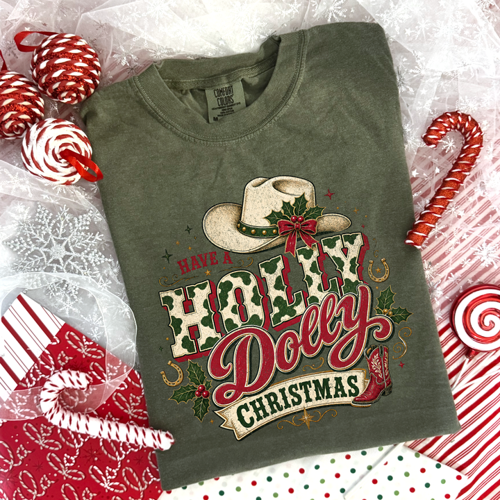 DTF TRANSFER ONLY  - Have a Holly Dolly Christmas