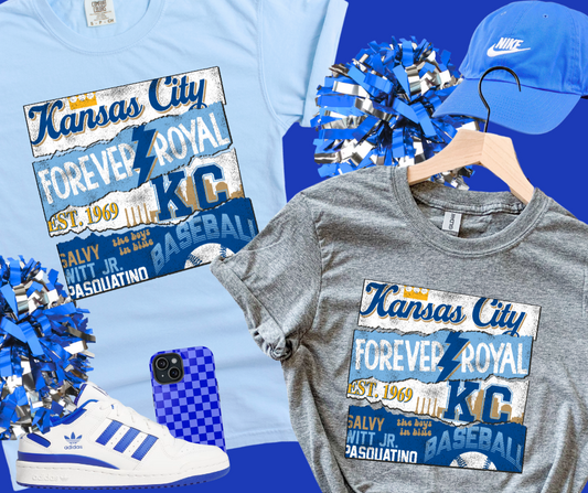 DTF TRANSFER ONLY  - KC Baseball Poster