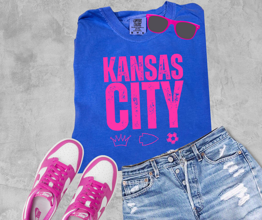 DTF TRANSFER ONLY - Pink Kansas City Sport Icons