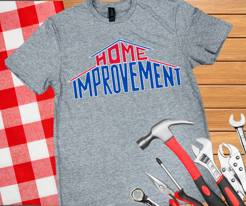 DTF TRANSFER ONLY - Red/Blue Home Improvement