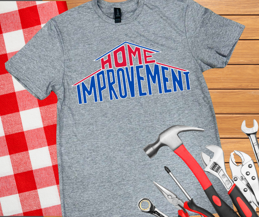DTF TRANSFER ONLY - Red/Blue Home Improvement