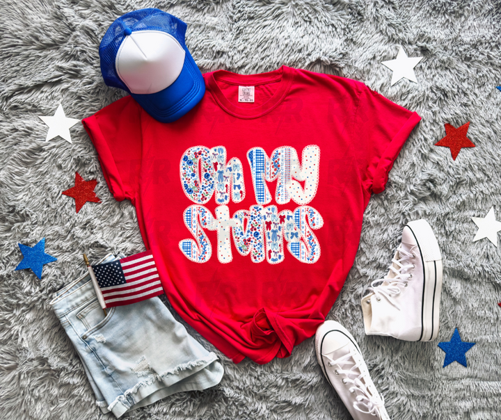 DTF TRANSFER ONLY - Oh My Stars Floral & Bow