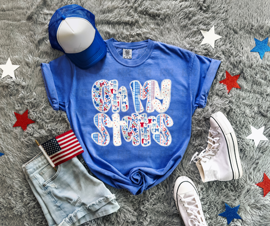 DTF TRANSFER ONLY - Oh My Stars Floral & Bow