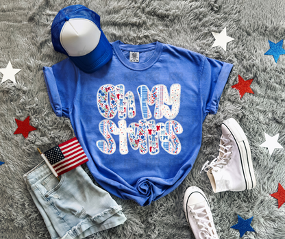 DTF TRANSFER ONLY - Oh My Stars Floral & Bow