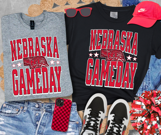 DTF TRANSFER ONLY  - Zebra Print Nebraska Gameday