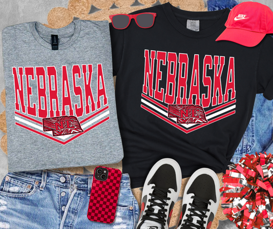 DTF TRANSFER ONLY  - NEBRASKA Zebra Print State Icon