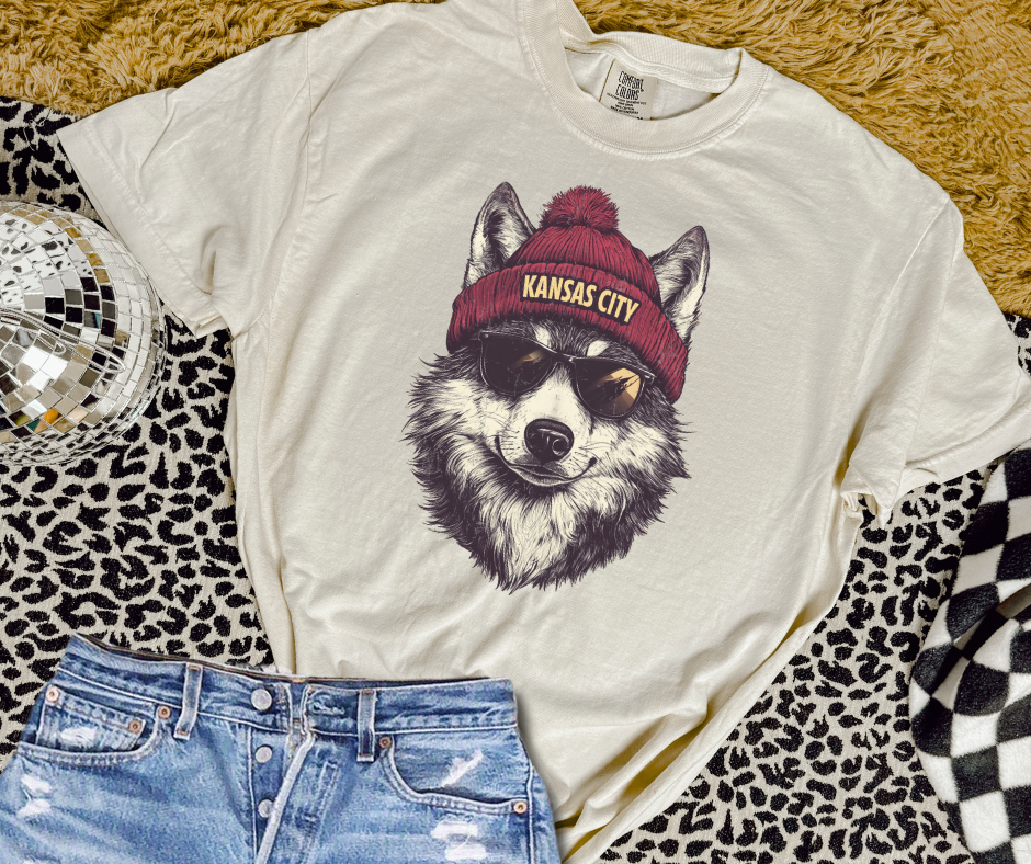DTF TRANSFER ONLY  - Realistic Kansas City Wolf