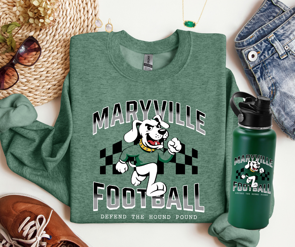 DTF TRANSFER ONLY  - Black/White Checkered Maryville Football