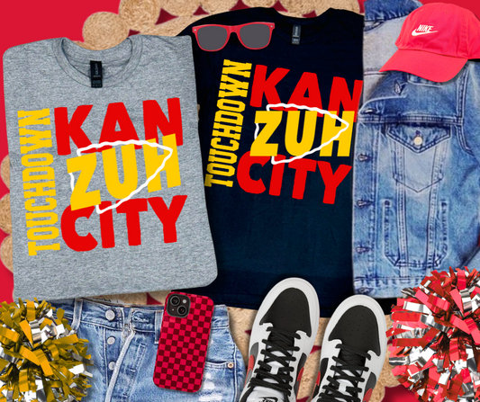 DTF TRANSFER ONLY  - Square Touchdown KanZuh City