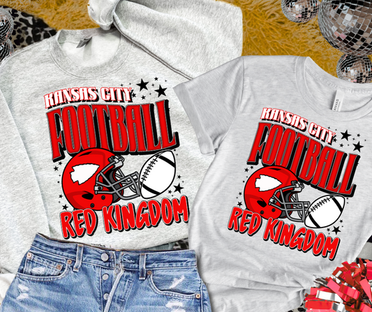 DTF TRANSFER ONLY  - White/Red Kansas City Red Kingdom