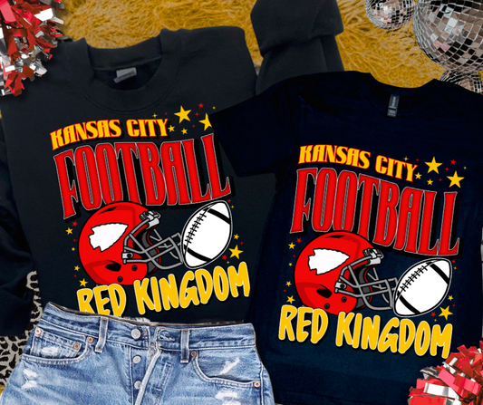 DTF TRANSFER ONLY  - Red/Gold Kansas City Red Kingdom