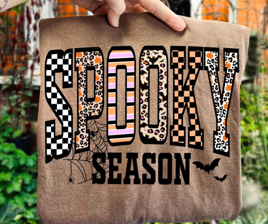 DTF TRANSFER ONLY  - Spooky Season Halloween Letters