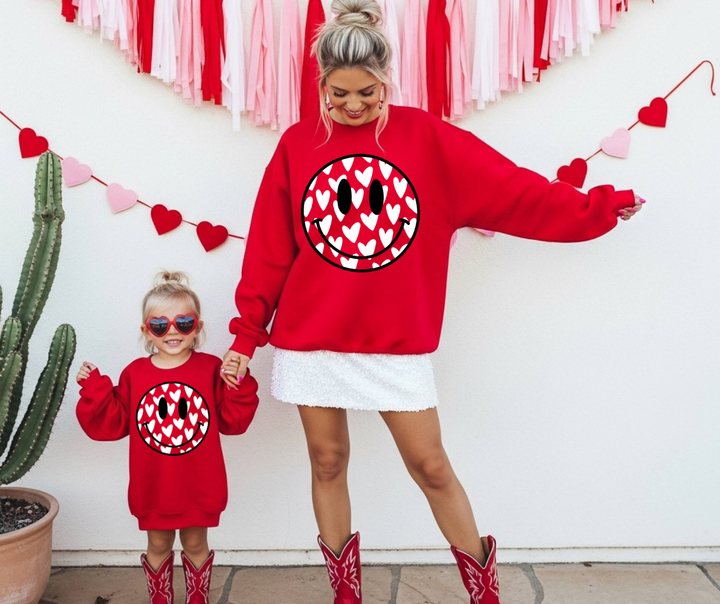 DTF TRANSFER ONLY  - Heart Smile Face