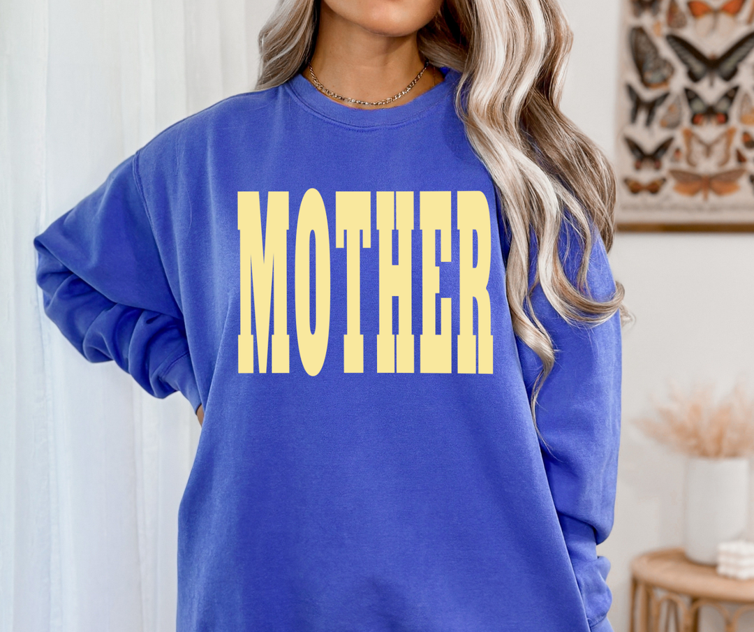 DTF TRANSFER ONLY  - YELLOW MOTHER