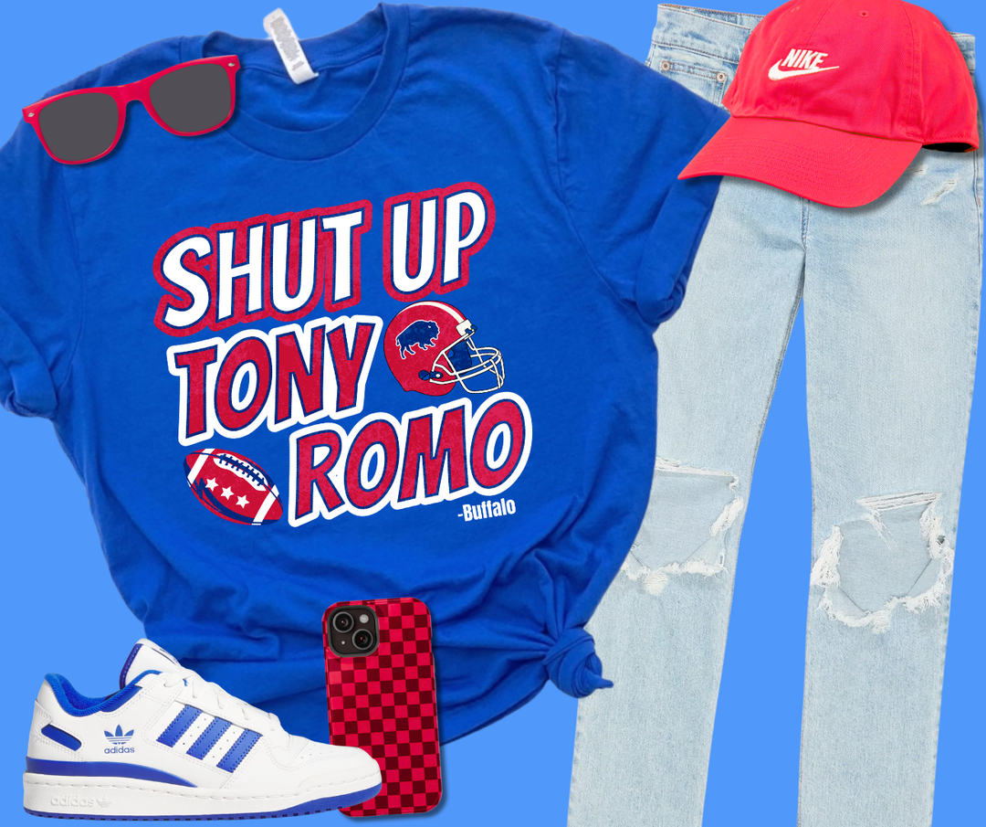 DTF TRANSFER ONLY  - Shut Up Tony Romo - BUFFALO