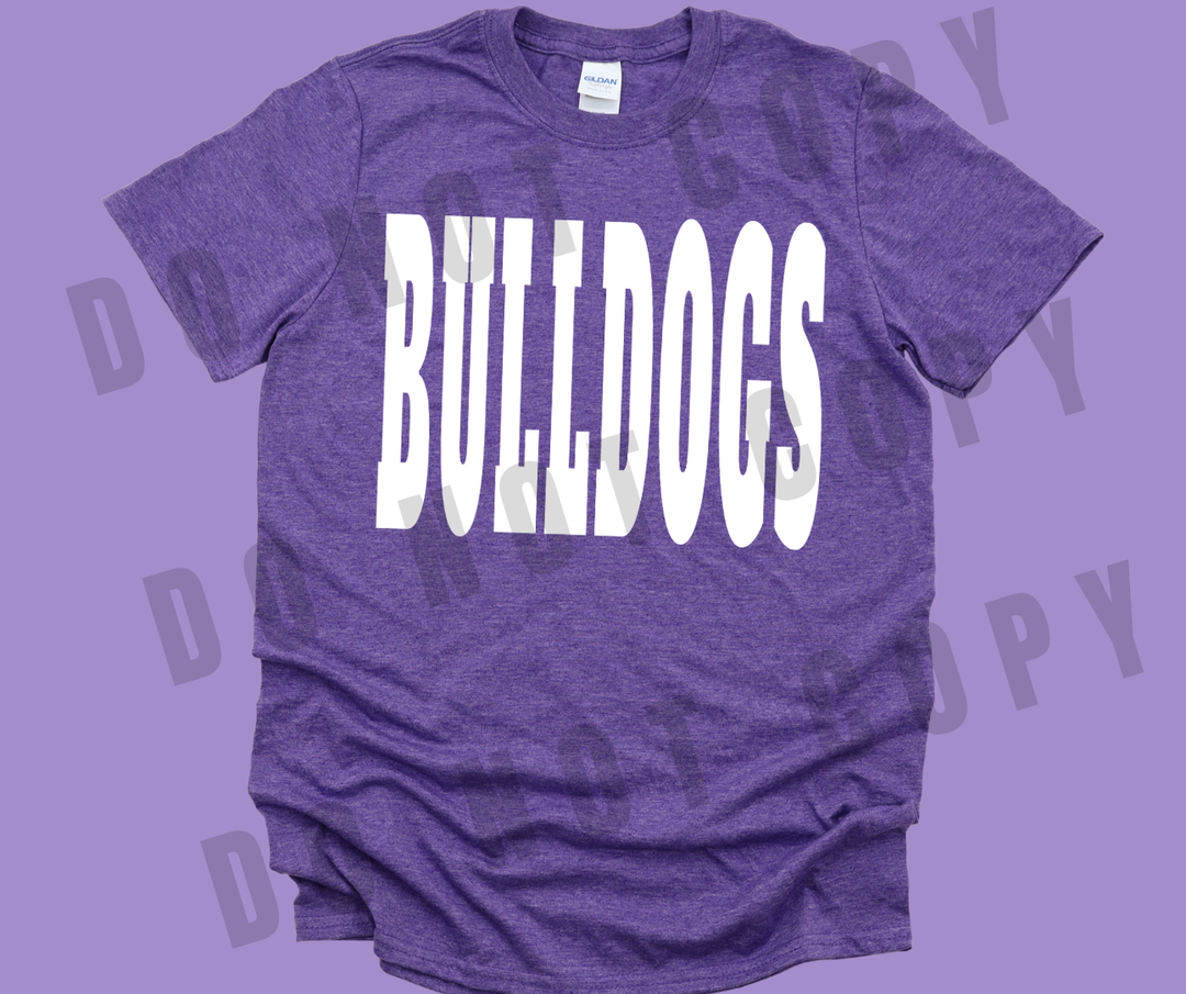 DTF TRANSFER ONLY  - WHITE Bulldogs