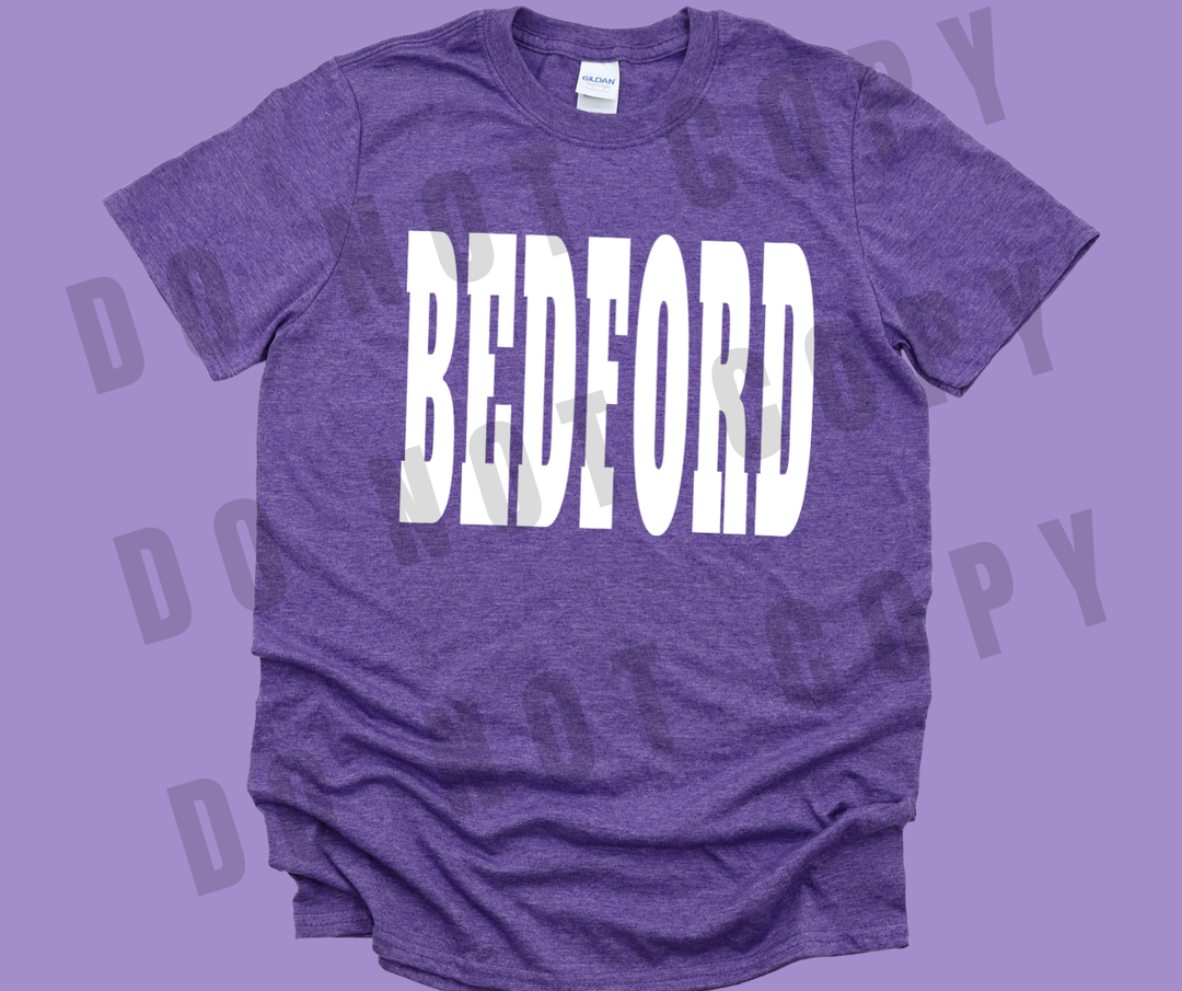DTF TRANSFER ONLY  - WHITE Bedford