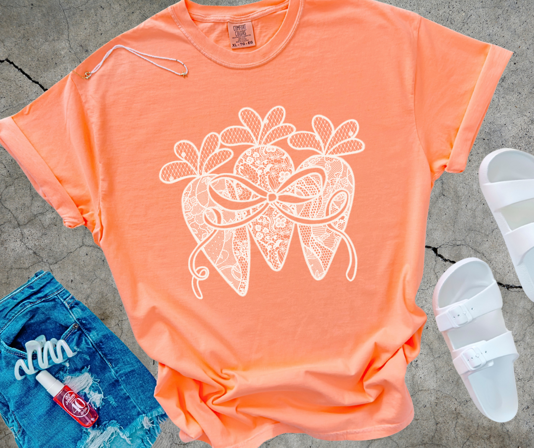DTF TRANSFER ONLY  - Faux Lace Carrots
