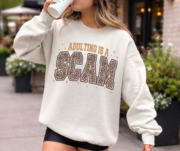DTF TRANSFER ONLY  - Adulting is a Scam