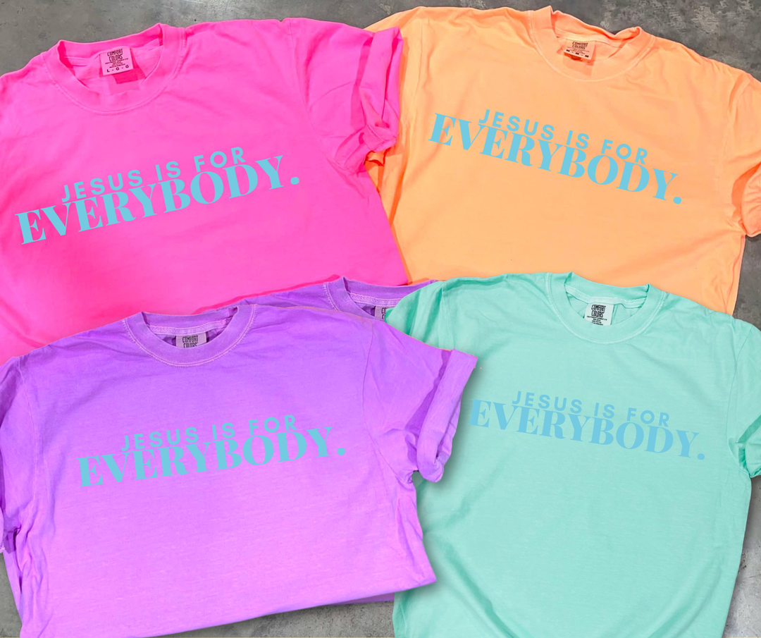 DTF TRANSFER ONLY  - Jesus Is For EVERYBODY. (BLUE)