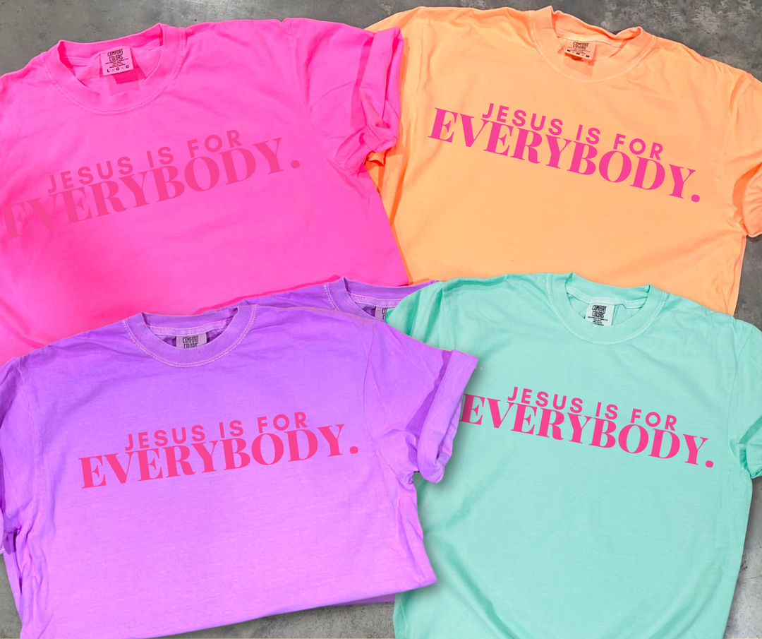 DTF TRANSFER ONLY  - Jesus Is For EVERYBODY. (PINK)