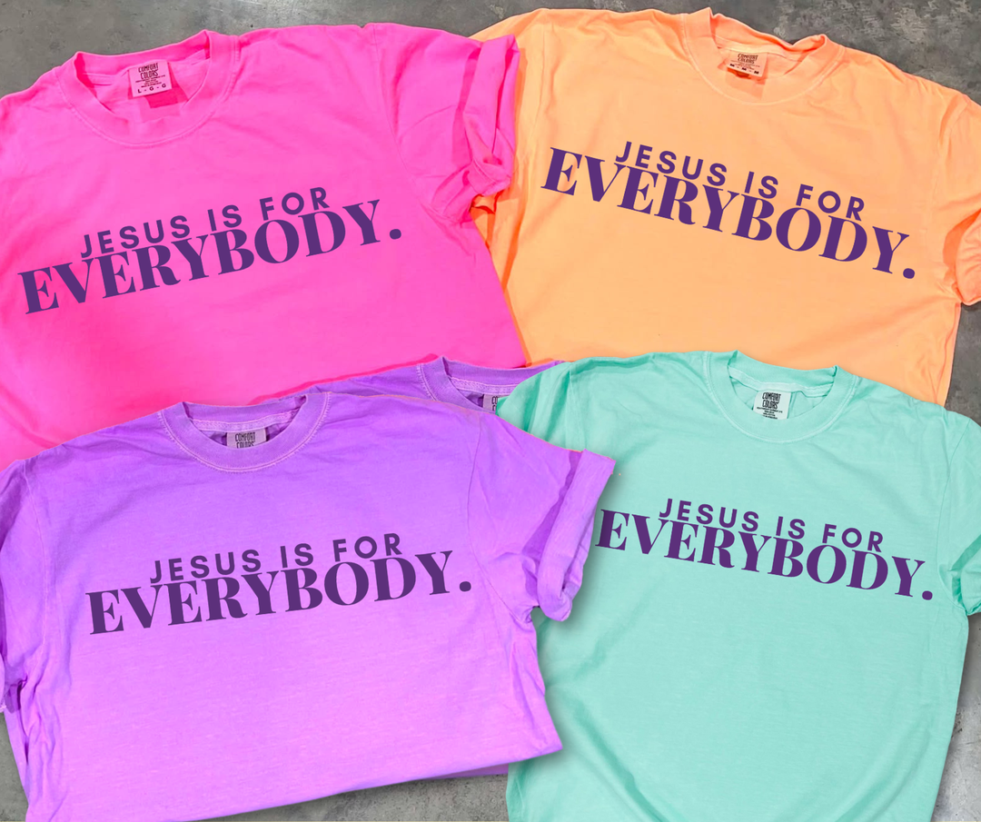 DTF TRANSFER ONLY  - Jesus Is For EVERYBODY. (PURPLE)