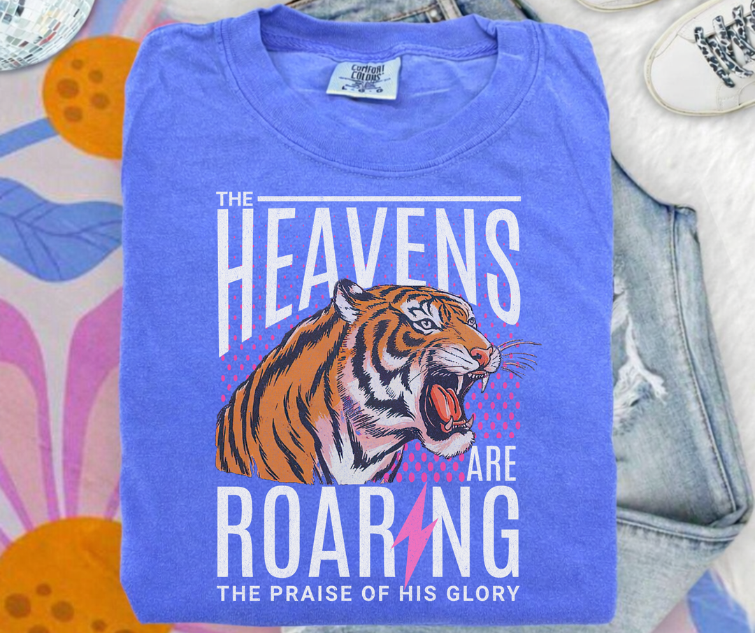 DTF TRANSFER ONLY  - Distressed The Heavens are Roaring