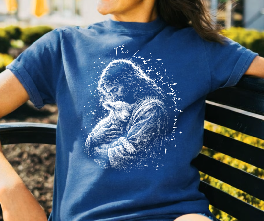 DTF TRANSFER ONLY  - HALFTONE The Lord is my Shepard