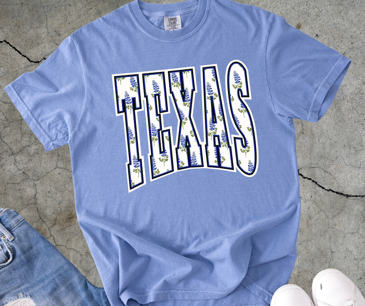 DTF TRANSFER ONLY  - TEXAS Bluebonnet Flowers