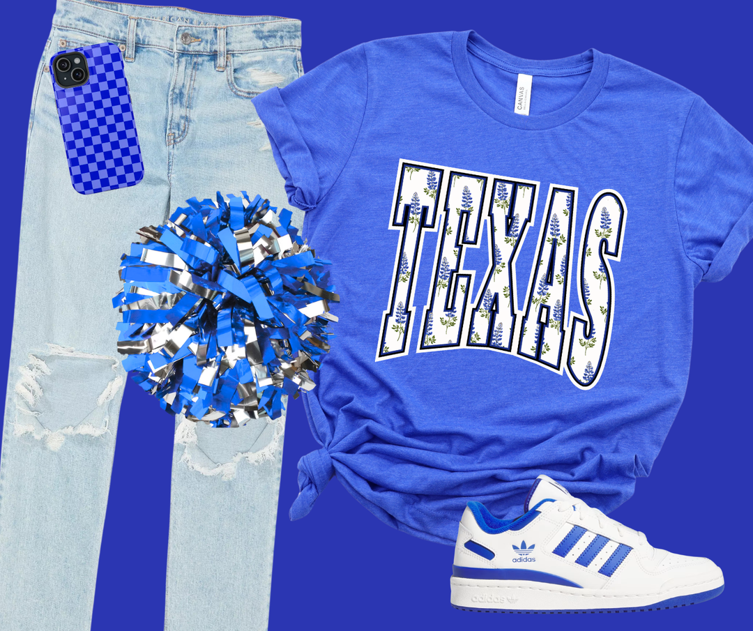DTF TRANSFER ONLY  - TEXAS Bluebonnet Flowers