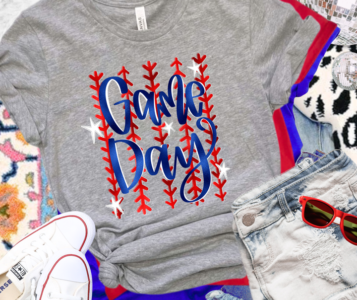 DTF TRANSFER ONLY  - Game Day Baseball Laces