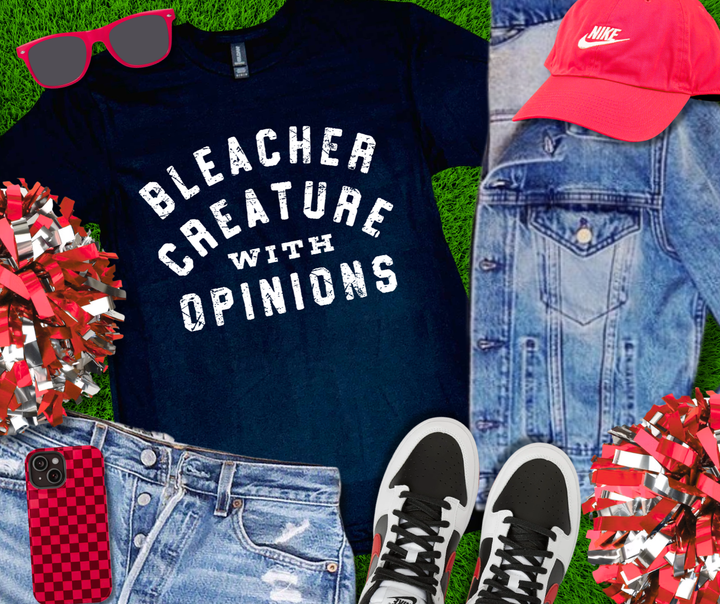 DTF TRANSFER ONLY  - WHITE Bleacher Creature with Opinions