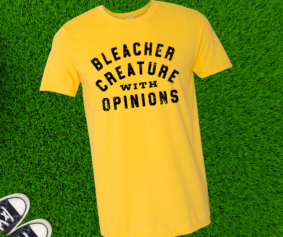DTF TRANSFER ONLY  - BLACK Bleacher Creature with Opinions