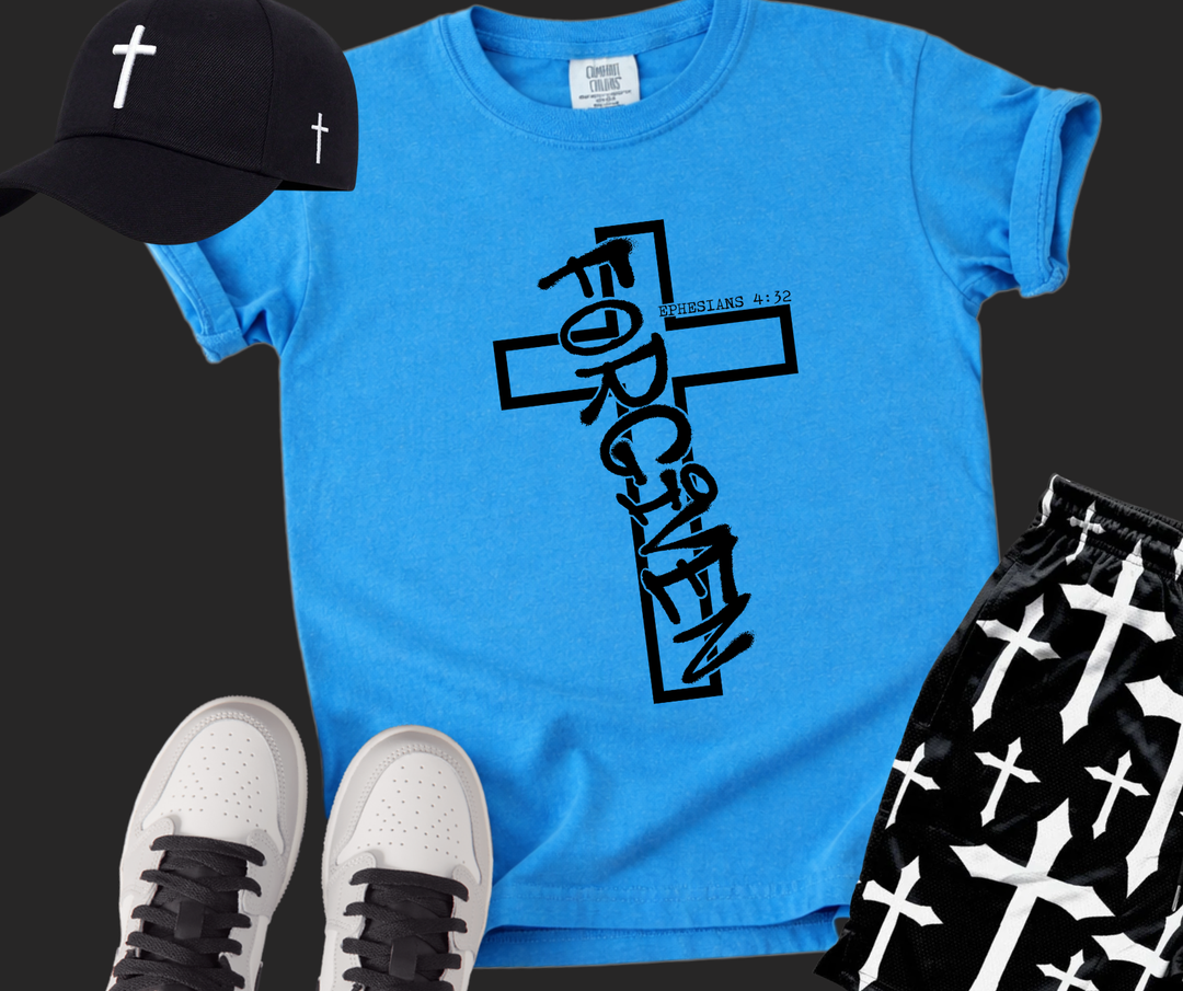 DTF TRANSFER ONLY  - Forgiven Cross