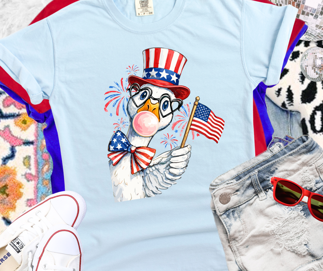 DTF TRANSFER ONLY - Patriotic Goose Neckin