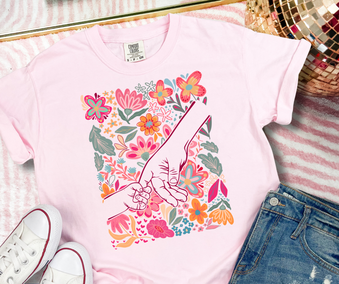 DTF TRANSFER ONLY - Floral Mama Hand