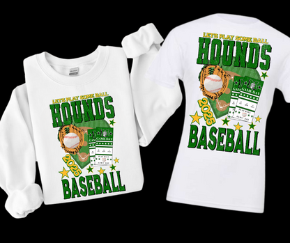 DTF TRANSFER ONLY  - Maryville Hounds Baseball Tickets Design