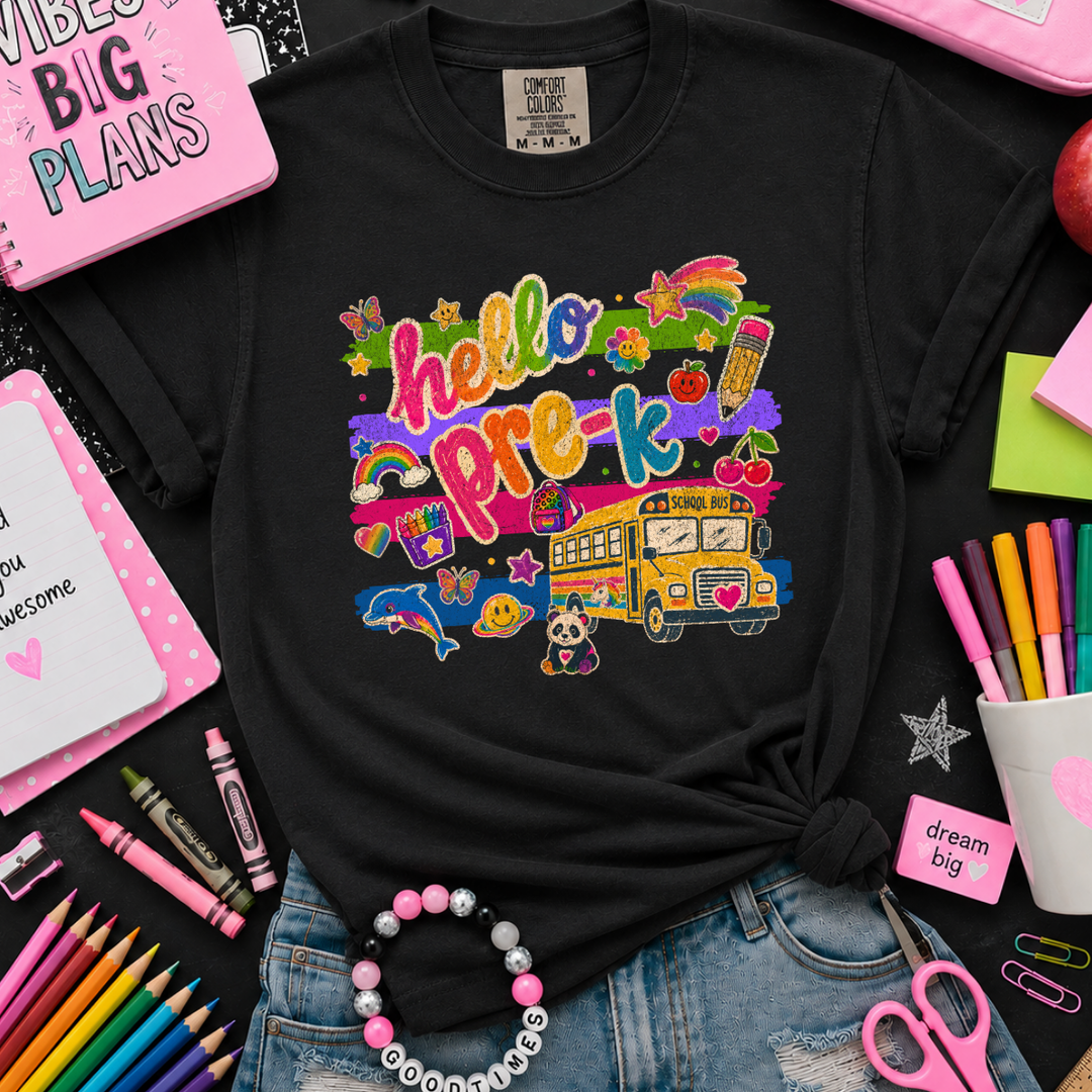 DTF TRANSFER ONLY - Bright Whimsical Stickers (Select Your Grade Level)