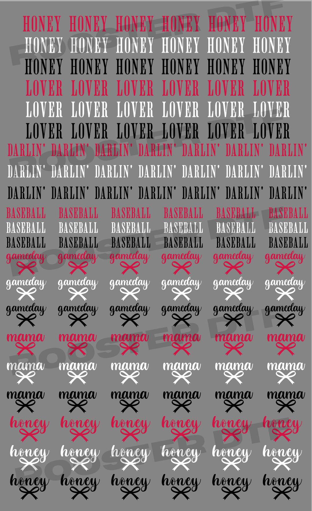 DTF TRANSFER ONLY  - TRUCKER HAT PRE-MADE GANG SHEET #1 (22x36in)