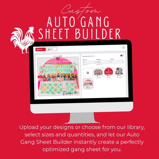 Auto Gang Sheet Builder – Rooster DTF Transfer Co