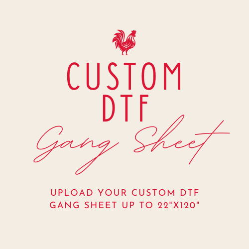 Upload Your Own Gang Sheet - Custom DTF Transfer - Choose Your Size