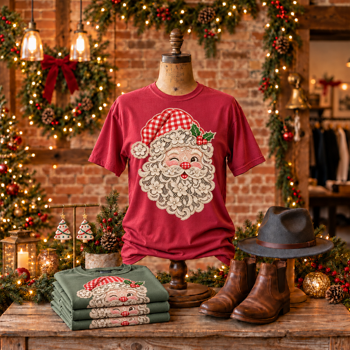 DTF TRANSFER ONLY  - Lace Santa