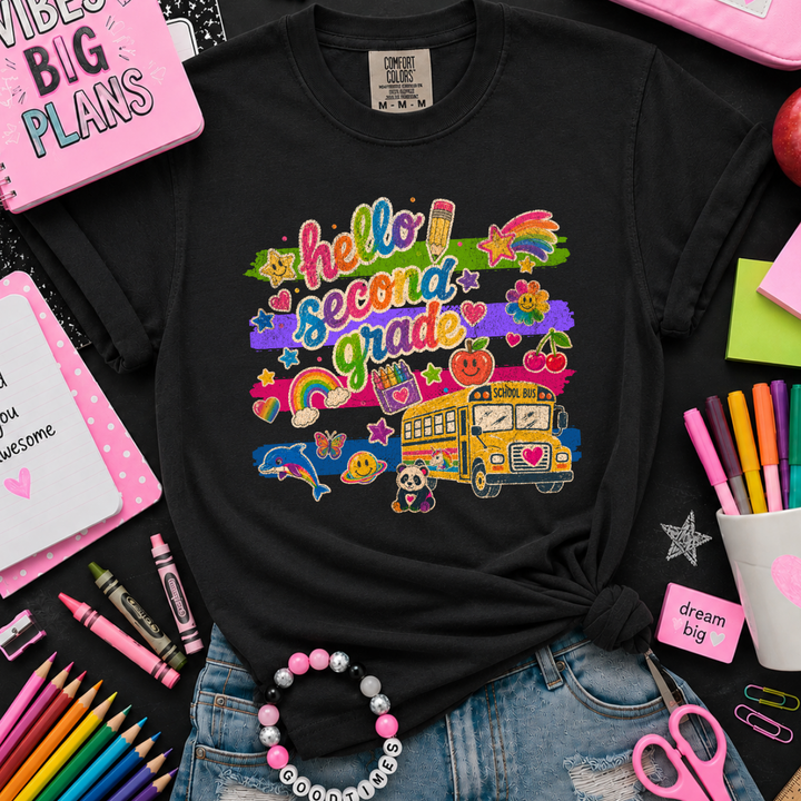 DTF TRANSFER ONLY - Bright Whimsical Stickers (Select Your Grade Level)