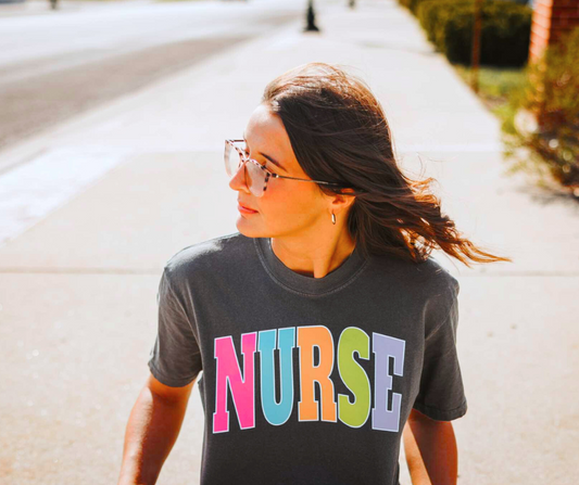 DTF TRANSFER ONLY -NURSE Varsity Letters