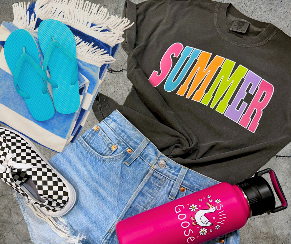 DTF TRANSFER ONLY -SUMMER Varsity Letters