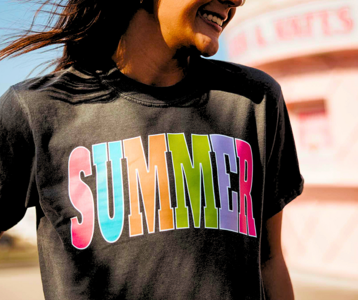 DTF TRANSFER ONLY -SUMMER Varsity Letters