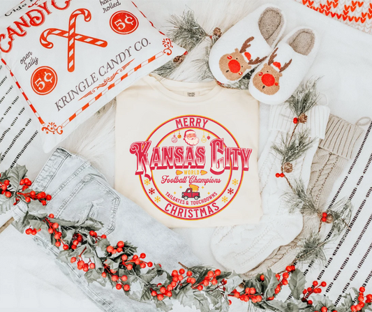 DTF TRANSFER ONLY  - Merry Kansas City Christmas