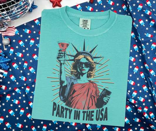 DTF TRANSFER ONLY -Lady Liberty Party in the USA
